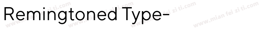 Remingtoned Type字体转换